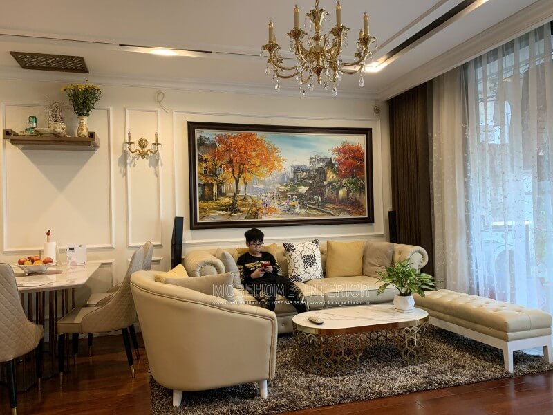 Sofa chung cư tân cổ điển Sofa chung cư tân cổ điển