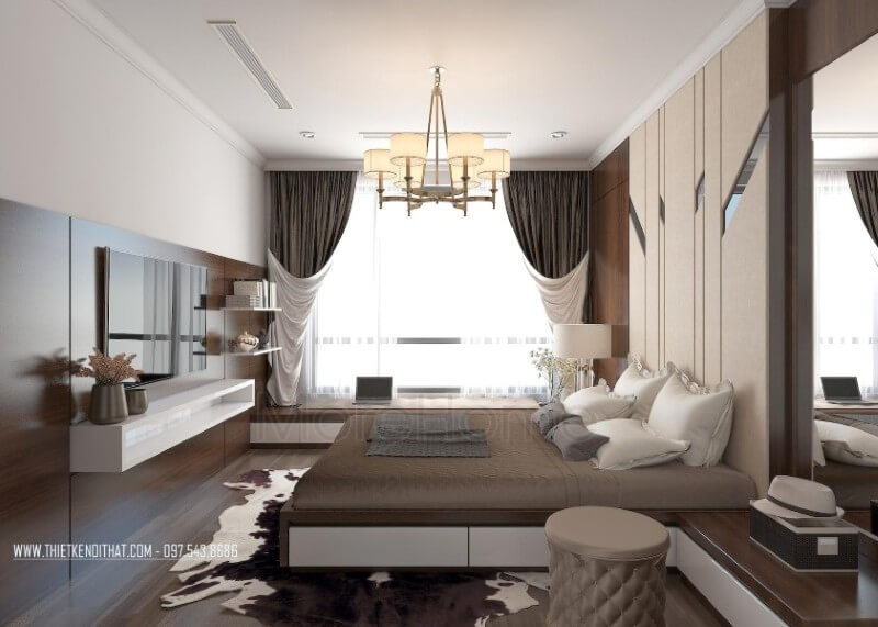 Giường ngủ chung cư hiện đại Giường ngủ chung cư hiện đại