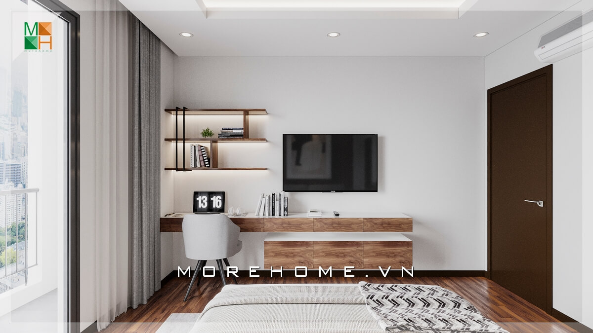 Gợi ý mẫu thiết kế nội thất phòng ngủ chung cư, nhà phố đẹp và hiện đại. Thiết kế chung cư