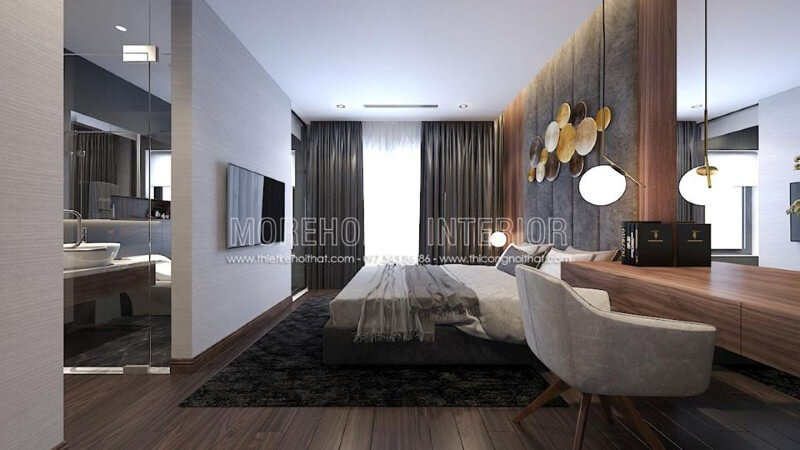 Thiết kế nội thất phòng ngủ khép kín hiện đại sang trọng là một trong những xu thế thiết kế nổi bật nhất hiện nay. Thiết kế nội thất biệt thự