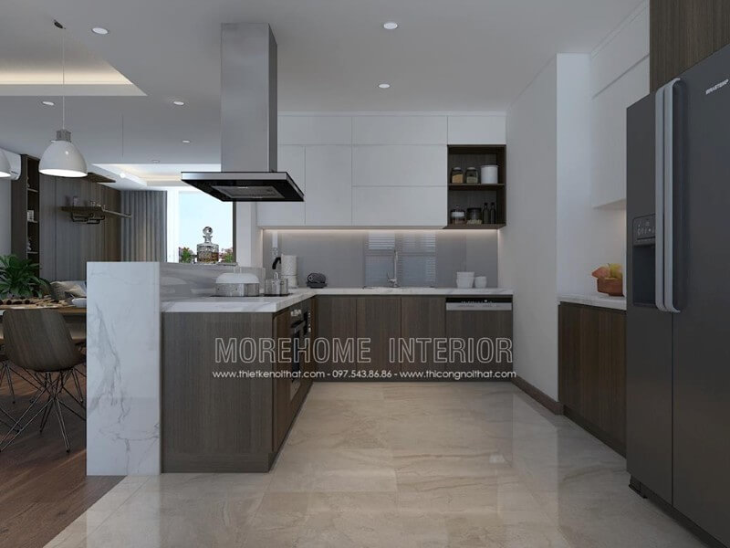 Tủ bếp gỗ công nghiệp hiện đại sang trọng Tủ bếp đẹp