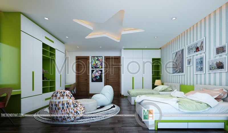 Trang trí phòng ngủ sinh động với bộ tranh treo tường đẹp